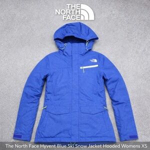 The North Face Hyvent Blue Ski Snow Jacket Hooded Womens XS